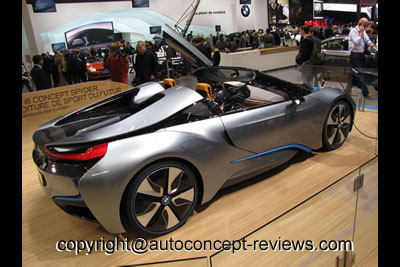 BMW Electric i3 for 2013 and Hybrid i8 for 2014